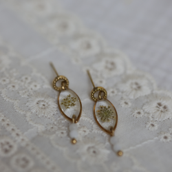 Boucles d’oreilles Blanche