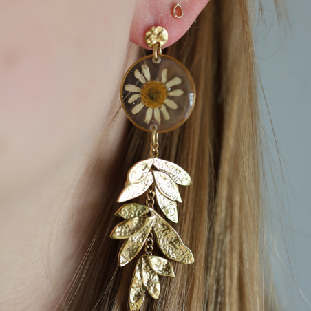 Boucles d'oreilles Agapanthe