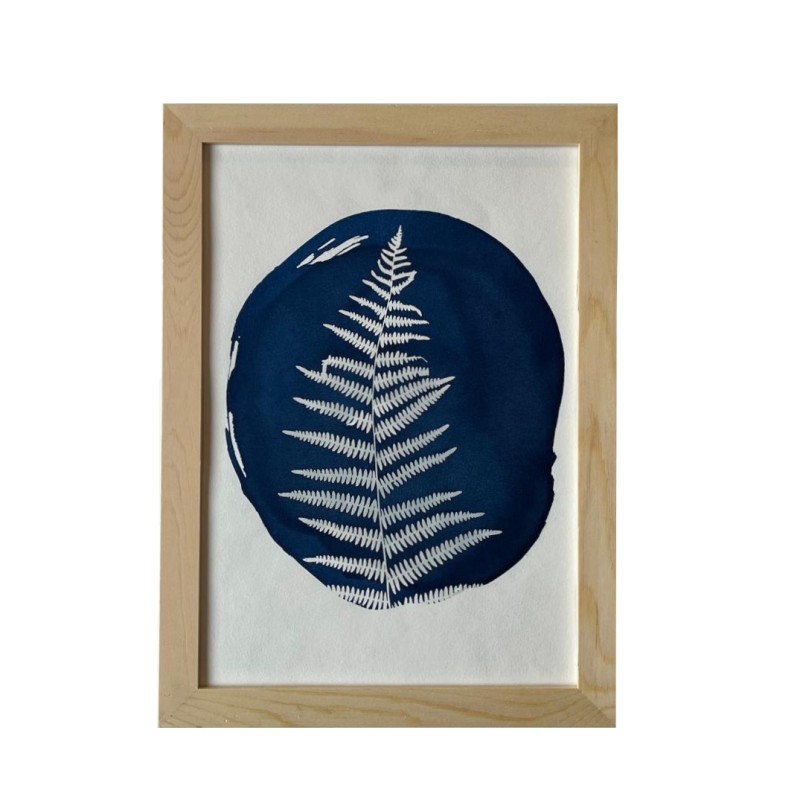 Cadre Cyanotype fougère