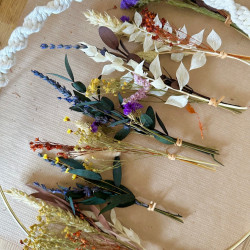 Atelier couronne de fleurs