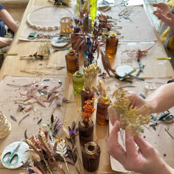 Atelier couronne de fleurs